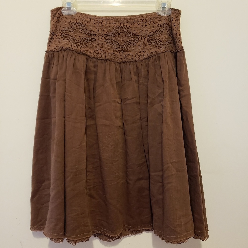 Joie Women's Silk/Cotton Blend Medium Lace Skirt